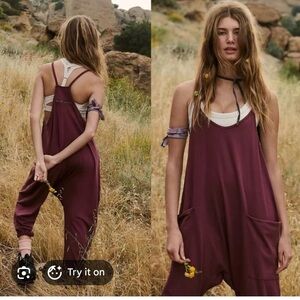 New Free People FP Movement Hot Shot Onesie Pomegranate Small Jumpsuit Romper